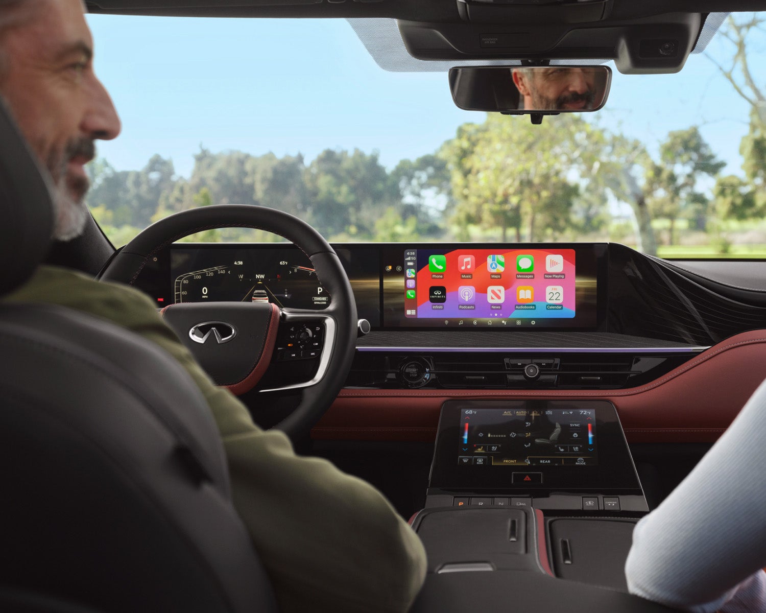 INFINITI QX80 using InTouch infotainment system